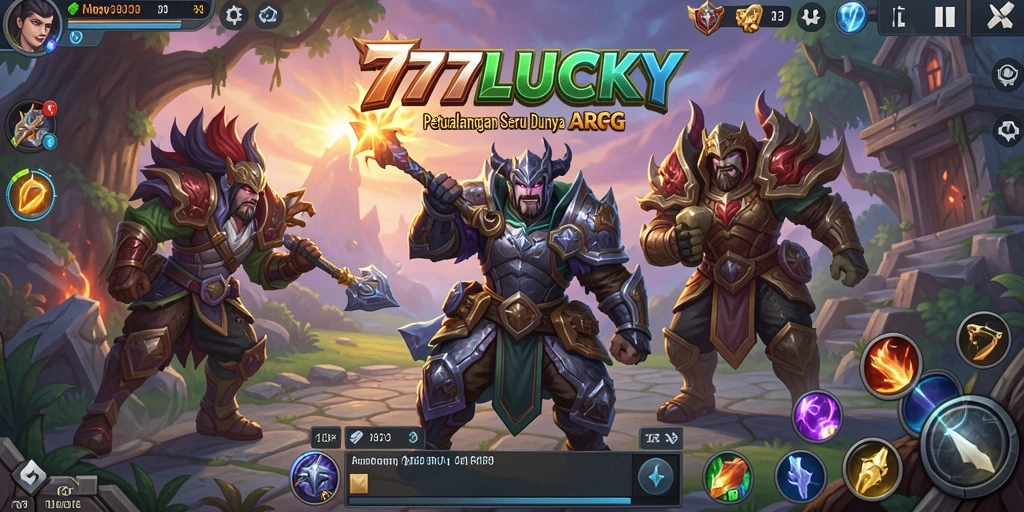 Tampilan gameplay mendebarkan dalam dunia ARPG 777LUCKY.
