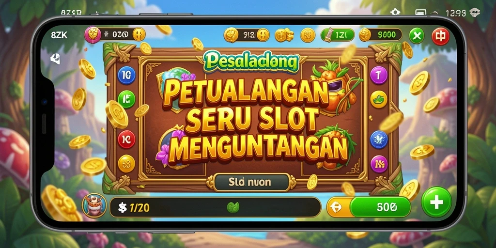 Tampilan menarik dari gameplay 8ZK yang penuh warna.