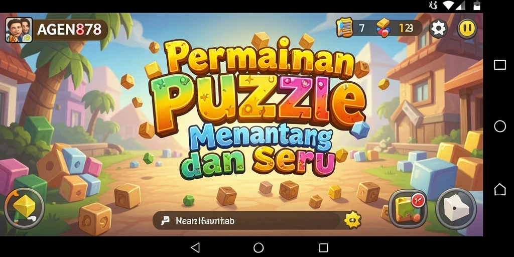 Tampilan screenshot AGEN878 menunjukkan tantangan puzzle yang menarik.