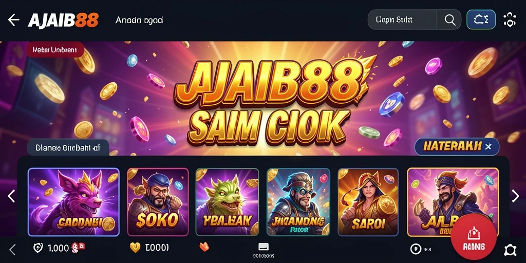 Tampilan gameplay AJAIB88 yang mengasyikkan dengan beragam tema Slot.