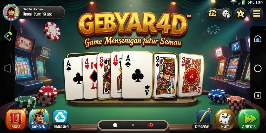 Tangkapan layar GEBYAR4D menunjukkan gameplay seru dan interaktif.