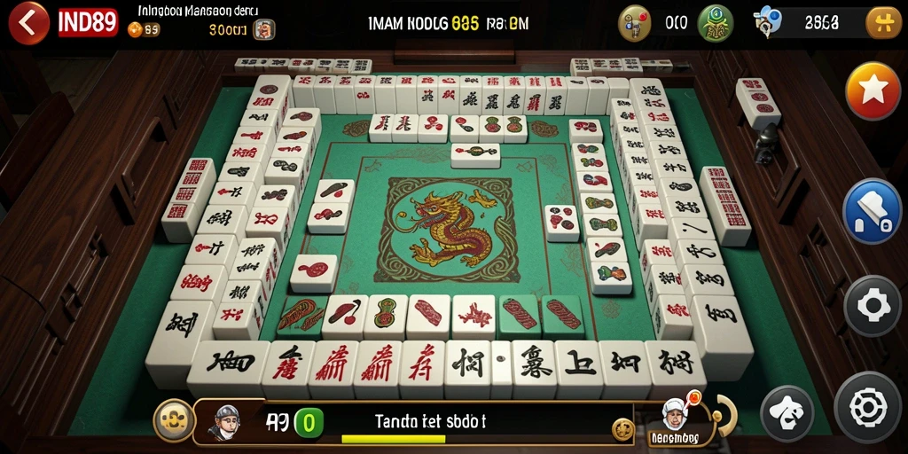 Screenshot gameplay menunjukkan keseruan bermain Mahjong.