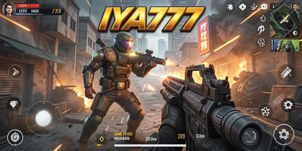 Screenshot utama menunjukkan pertempuran intense di IYA777 dengan gameplay aksi yang mendebarkan.