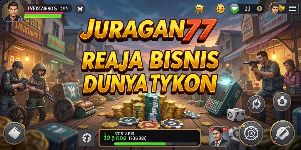 Tampilkan gameplay menarik dari JURAGAN77 dengan pengelolaan bisnis yang seru.