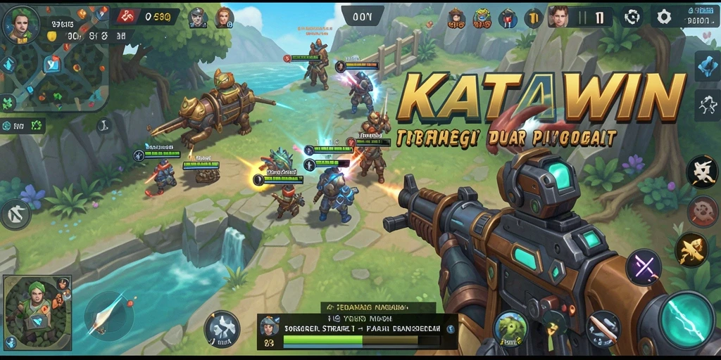 Screenshot gameplay KATAWIN menampilkan momen menegangkan saat menyusun strategi.