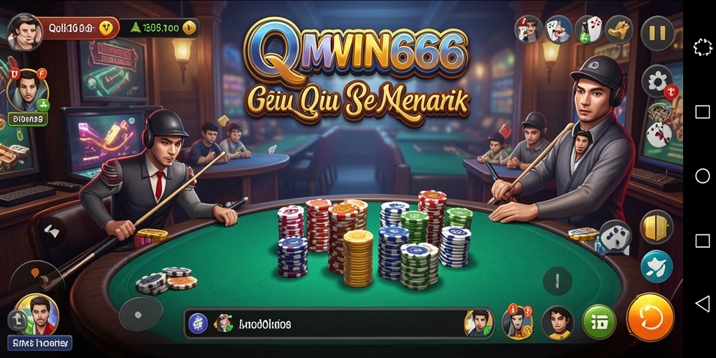 Tangkapan layar gameplay QiuQiu yang menarik di MKWIN666.