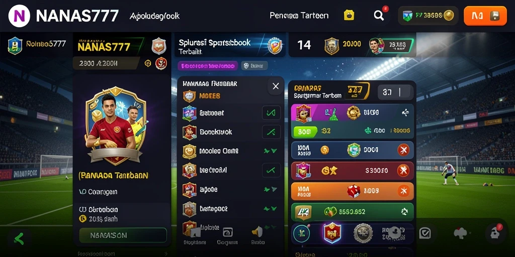 Tampilan gameplay NANAS777 dengan fitur taruhan interaktif.