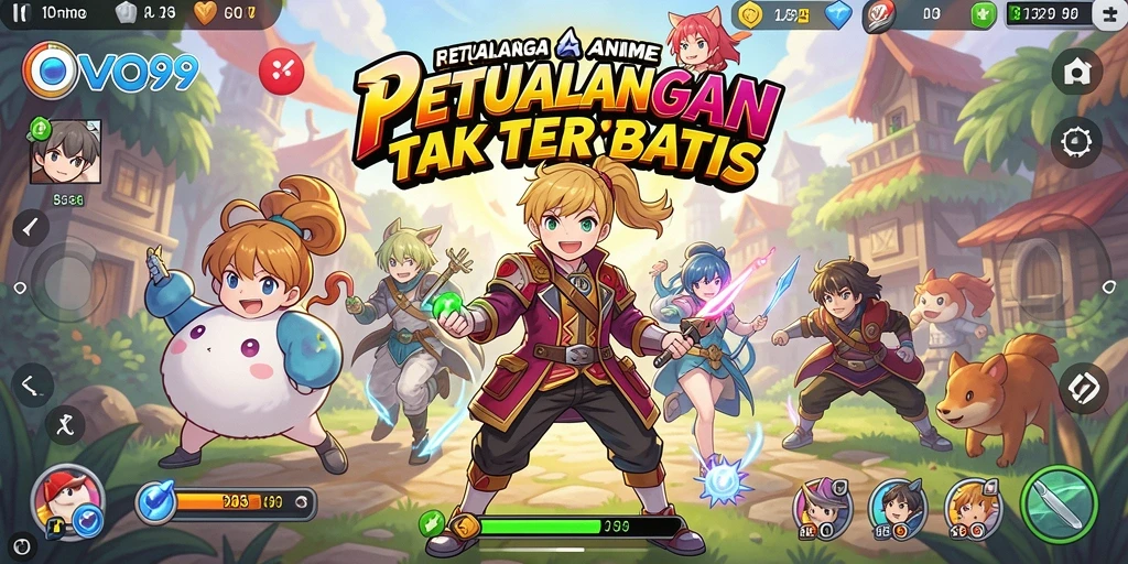 Gameplay OVO99 menampilkan karakter anime yang menakjubkan dan grafis yang memukau.
