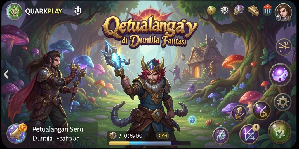 Gameplay petualangan yang seru dan penuh tantangan di QUARKPLAY.