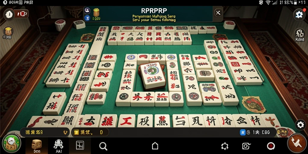 Tampilan gameplay Mahjong yang menarik di RPRPRP.
