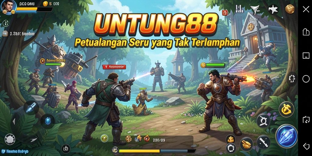 Tangkapan layar menampilkan aksi mendebarkan dalam permainan petualangan UNTUNG88.